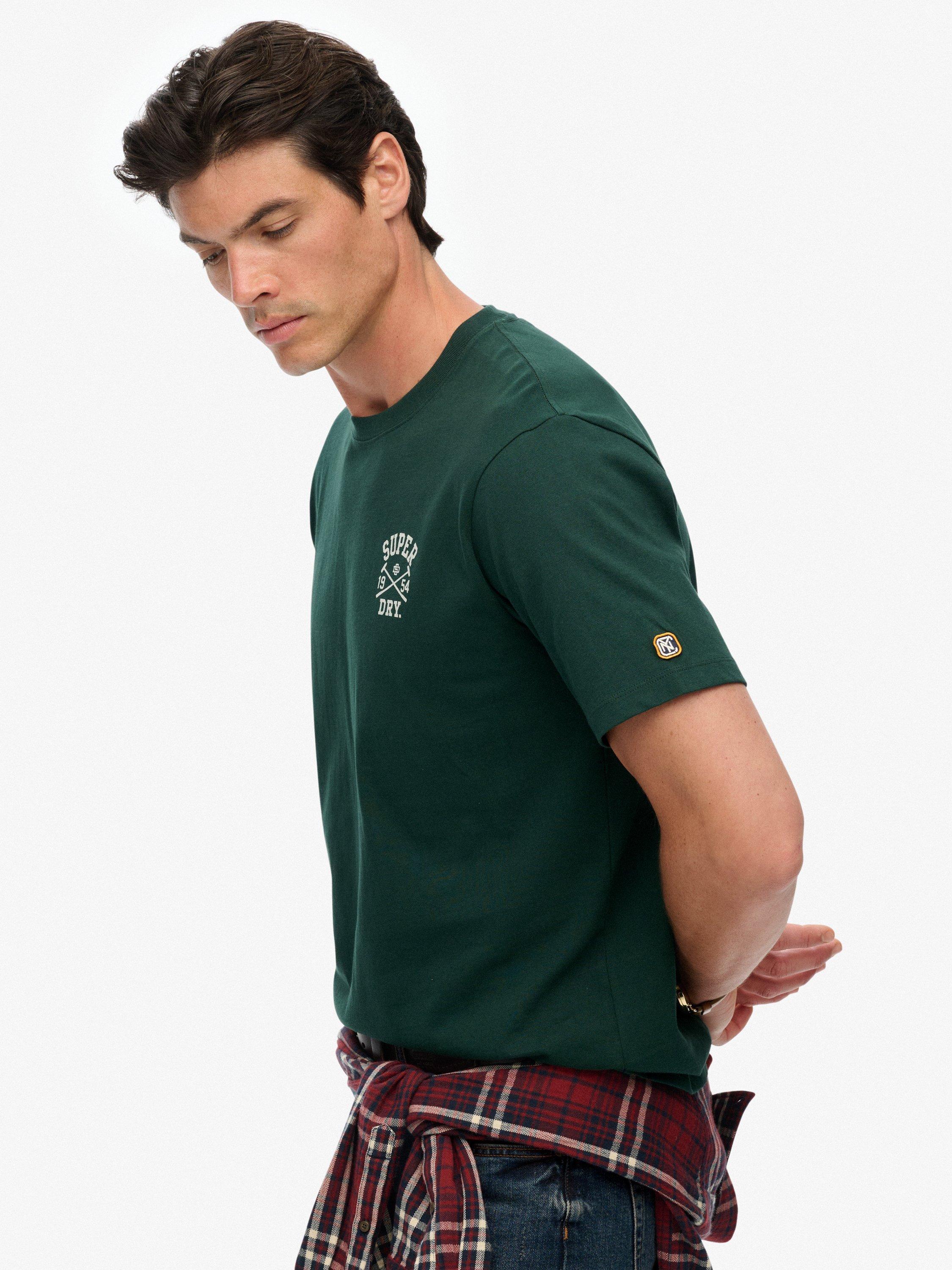 Product image 5 of 6, which shows Superdry Athletic Club T-Shirt, Enamel Green, S