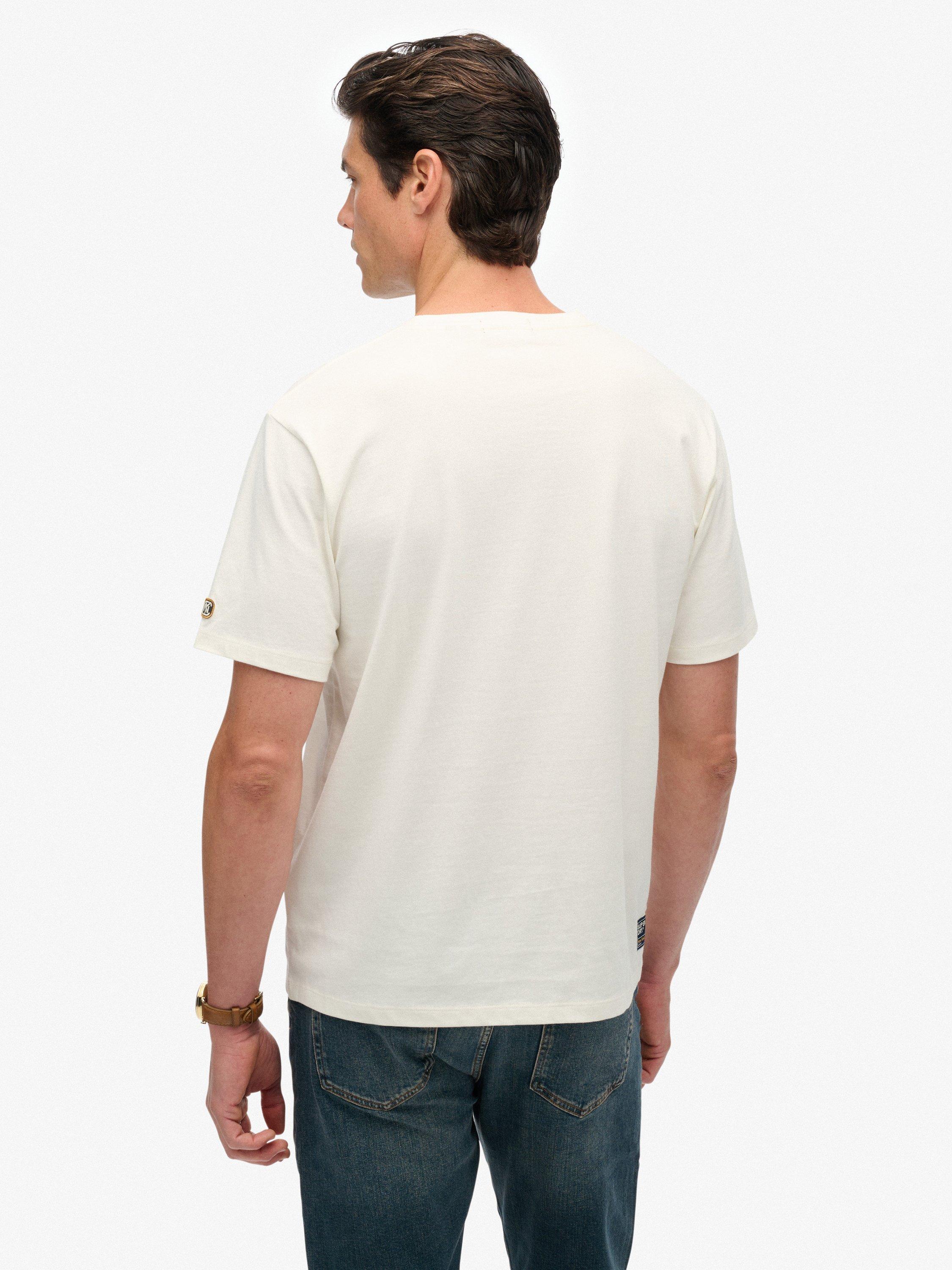 Product image 2 of 5, which shows Superdry Athletic Club T-Shirt, Off White, S