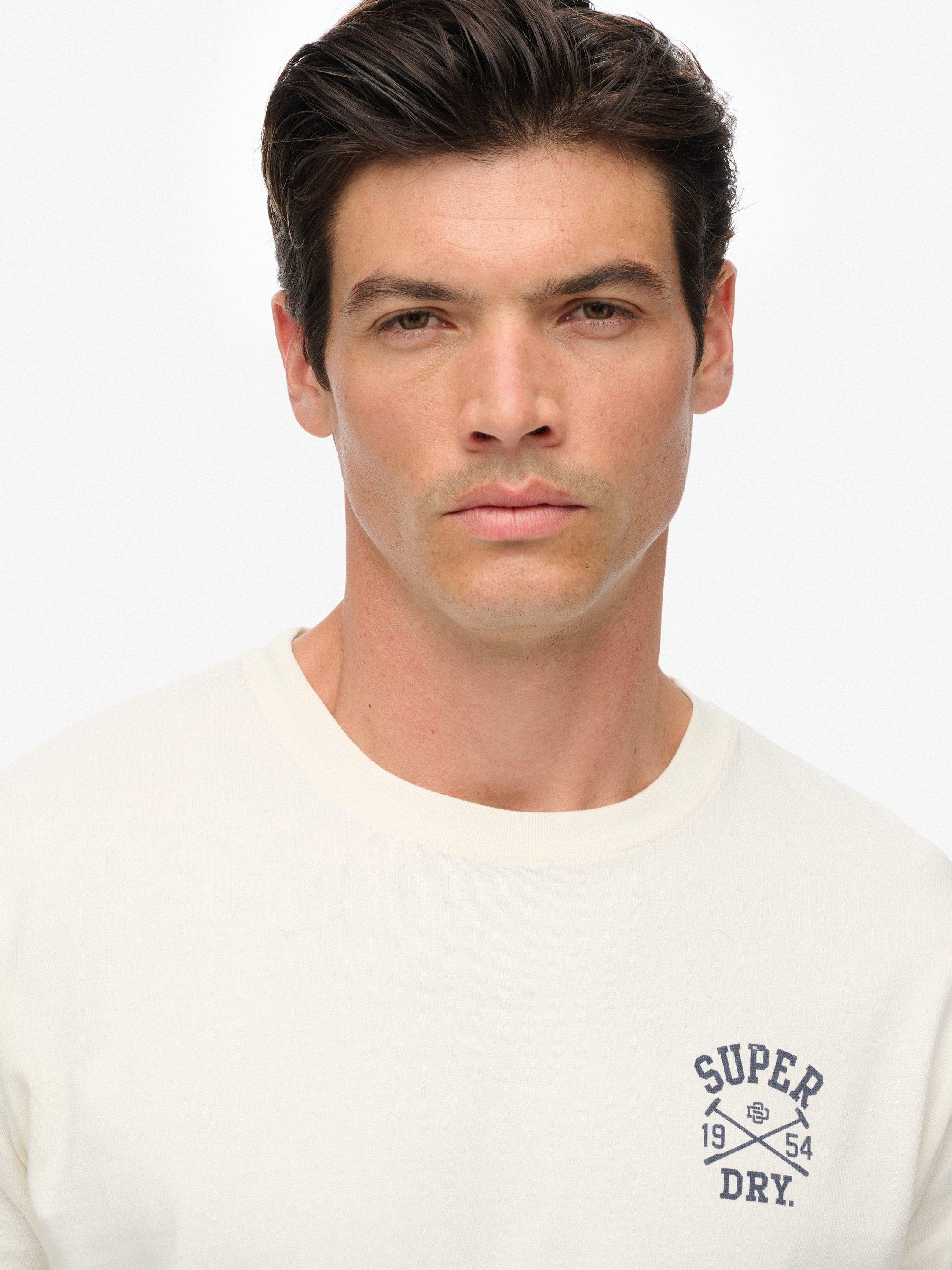 Product image 4 of 5, which shows Superdry Athletic Club T-Shirt, Off White, S
