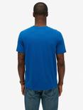 Superdry Cotton Regular Fit Short Sleeve Vintage Logo Workwear T-Shirt, Pilot Mid Blue