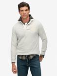 Superdry Vintage Athletic Jersey Rugby Top, Cadet Grey Marl, Cadet Grey Marl