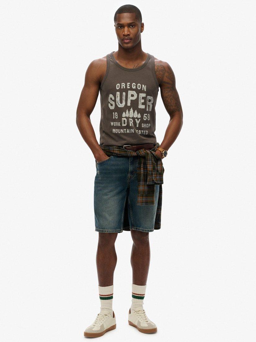 Product image 3 of 5, which shows Superdry Work Shop Vest, Vintage Black, S
