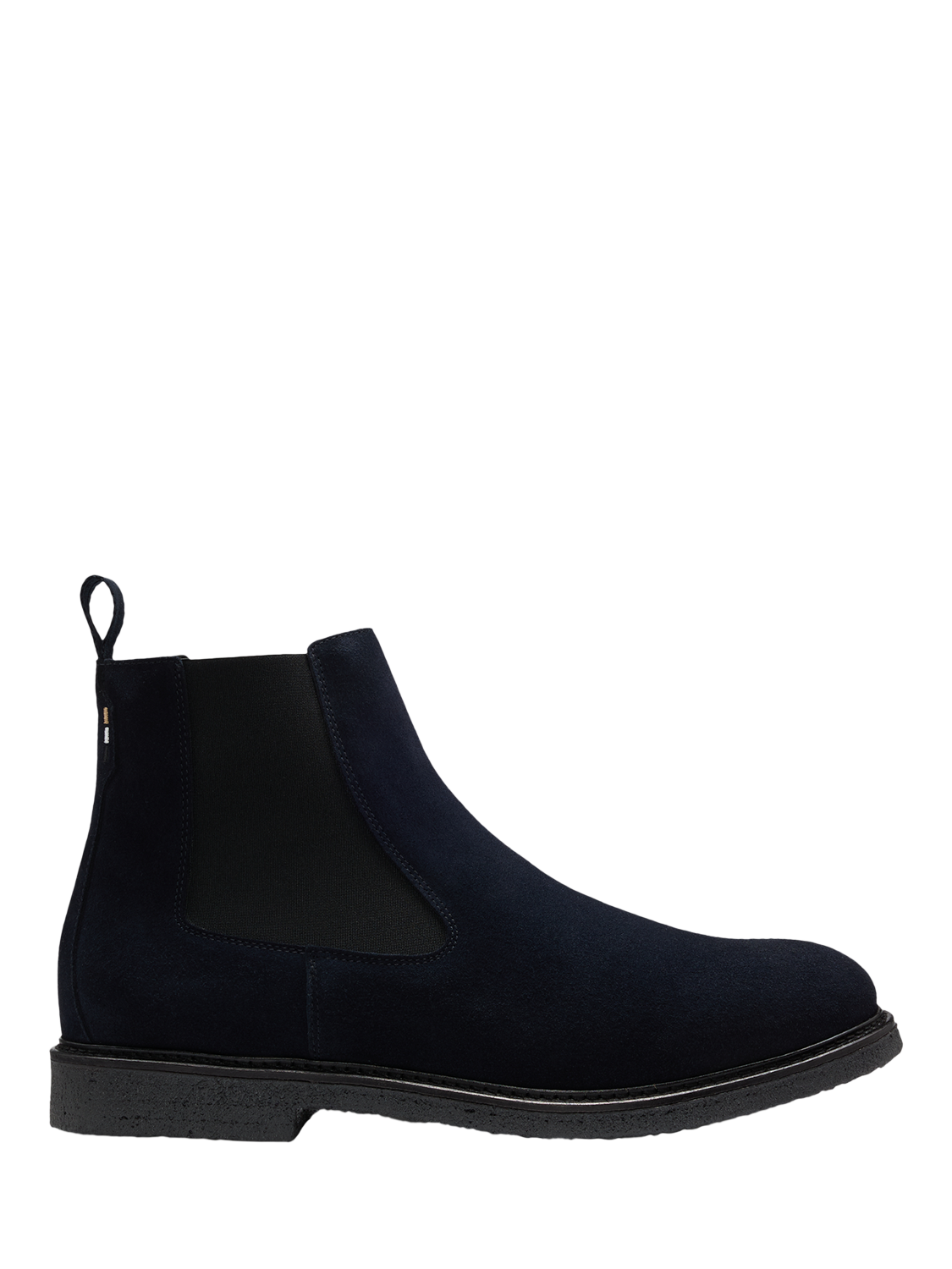 HUGO BOSS BOSS Kope Suede Chelsea Boots, Dark Blue