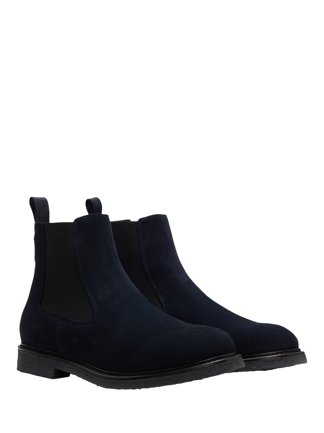 HUGO BOSS BOSS Kope Suede Chelsea Boots, Dark Blue