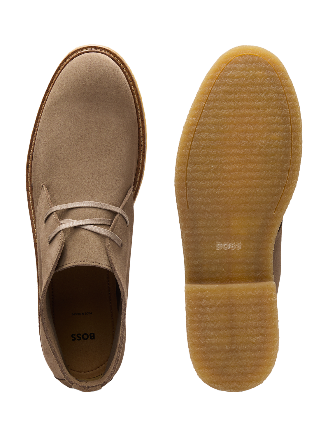 Product image 4 of 5, which shows HUGO BOSS BOSS Kope Suede Chukka Boots, Medium Beige, 10