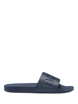 HUGO BOSS BOSS Logo Sliders, Navy