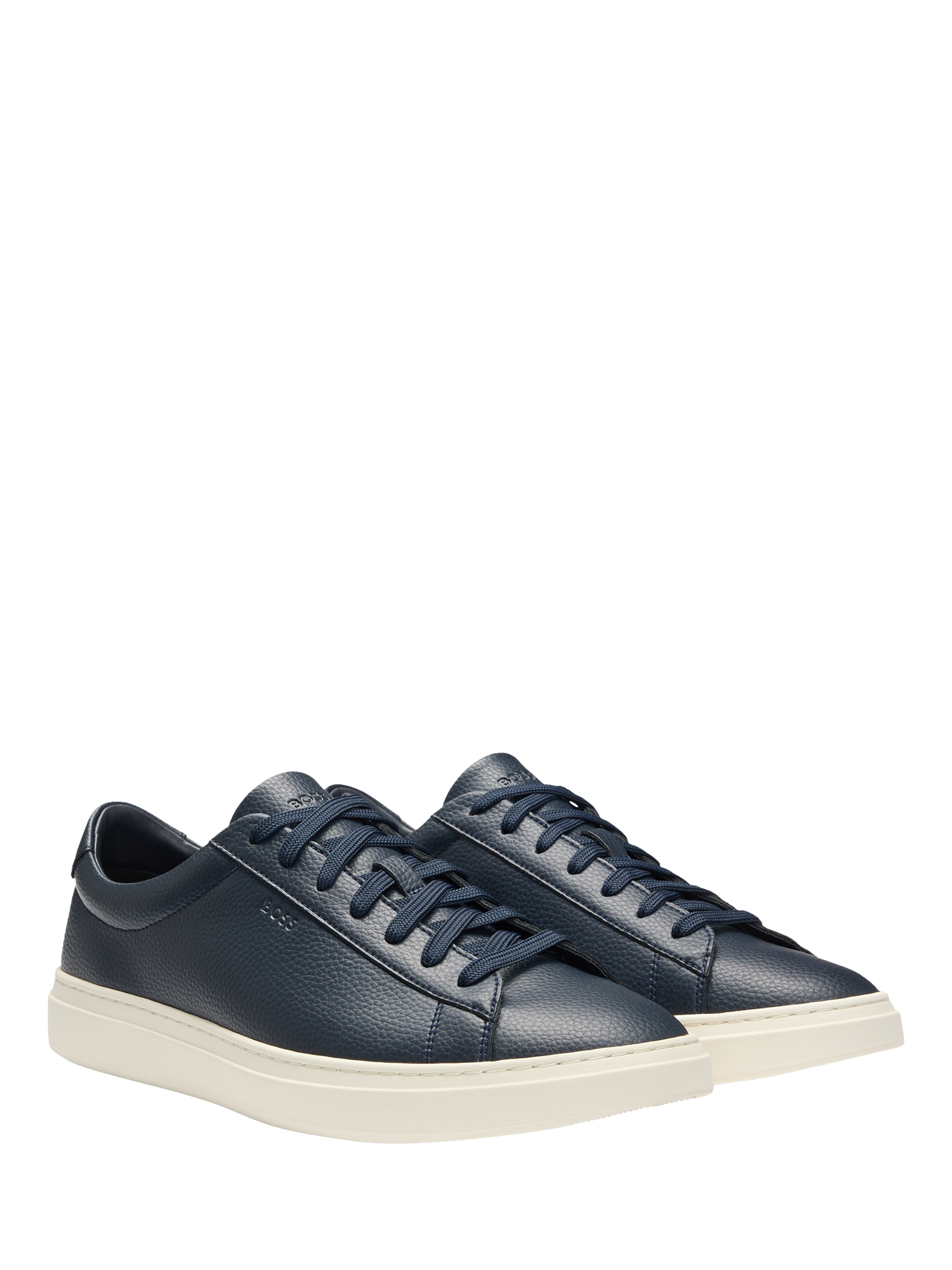 Product image 4 of 5, which shows HUGO BOSS BOSS Leather Trainers, Dark Blue, 10