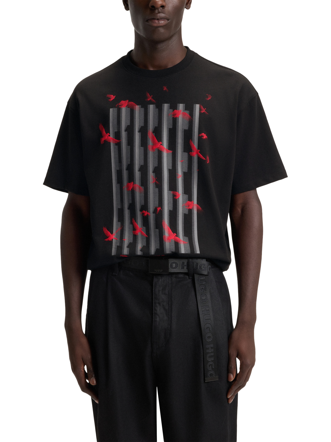 Product image 1 of 5, which shows HUGO BOSS BOSS Leather Loafers, Black, 10