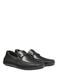 HUGO BOSS BOSS Leather Loafers, Black