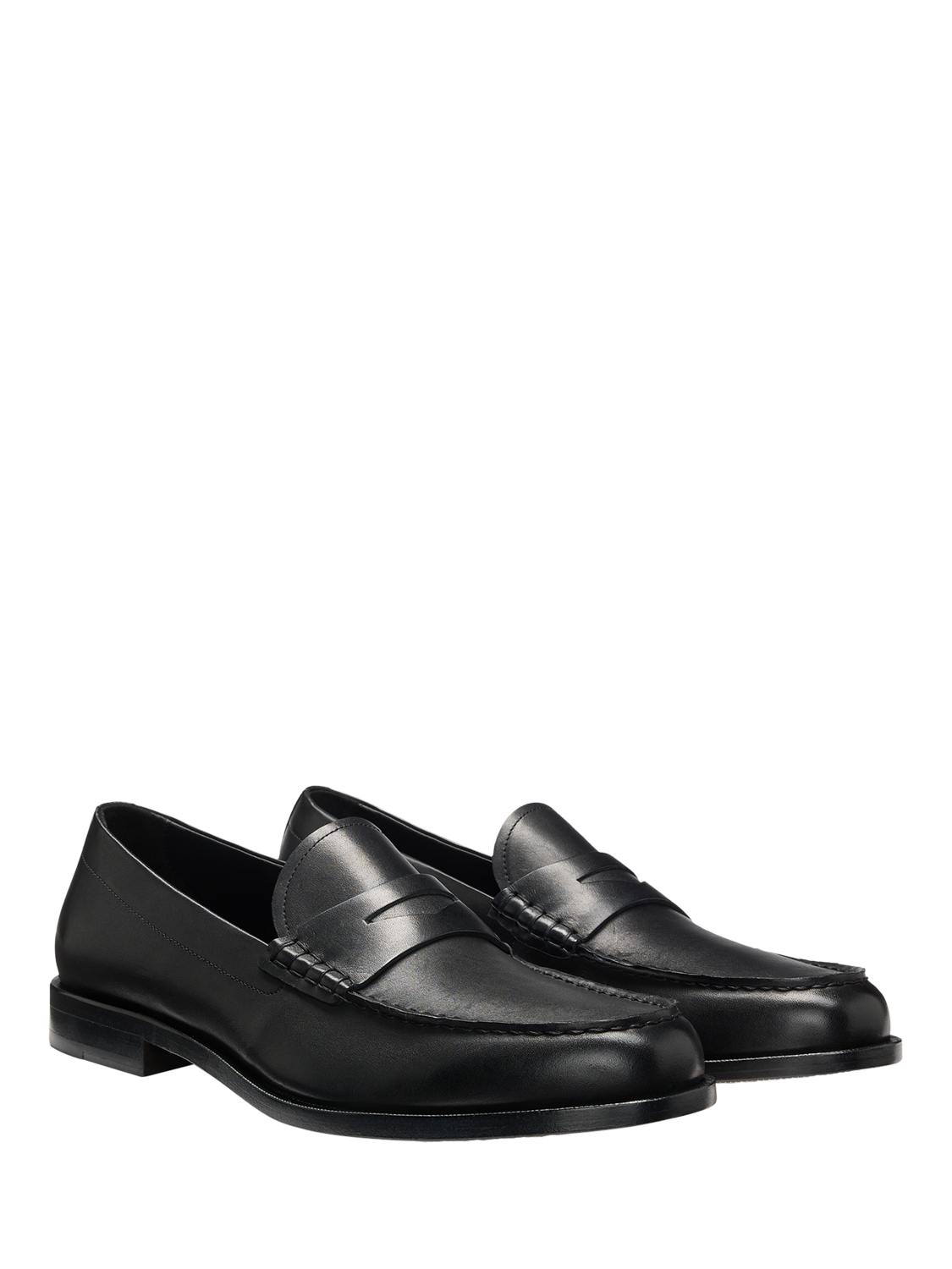 Product image 4 of 5, which shows HUGO BOSS BOSS Leather Loafers, Black, 10