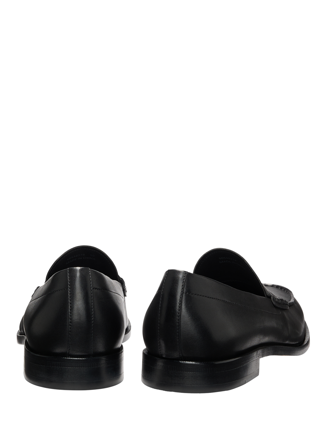 Product image 5 of 5, which shows HUGO BOSS BOSS Leather Loafers, Black, 10