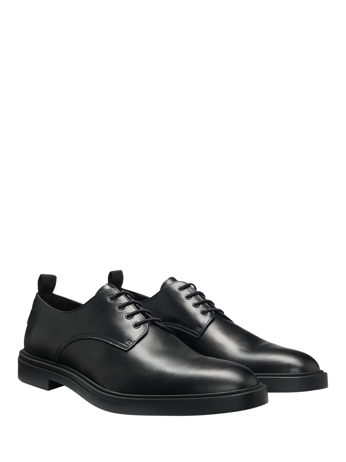 Product image 4 of 5, which shows HUGO BOSS BOSS Leather Derby Shoes, Black, 8