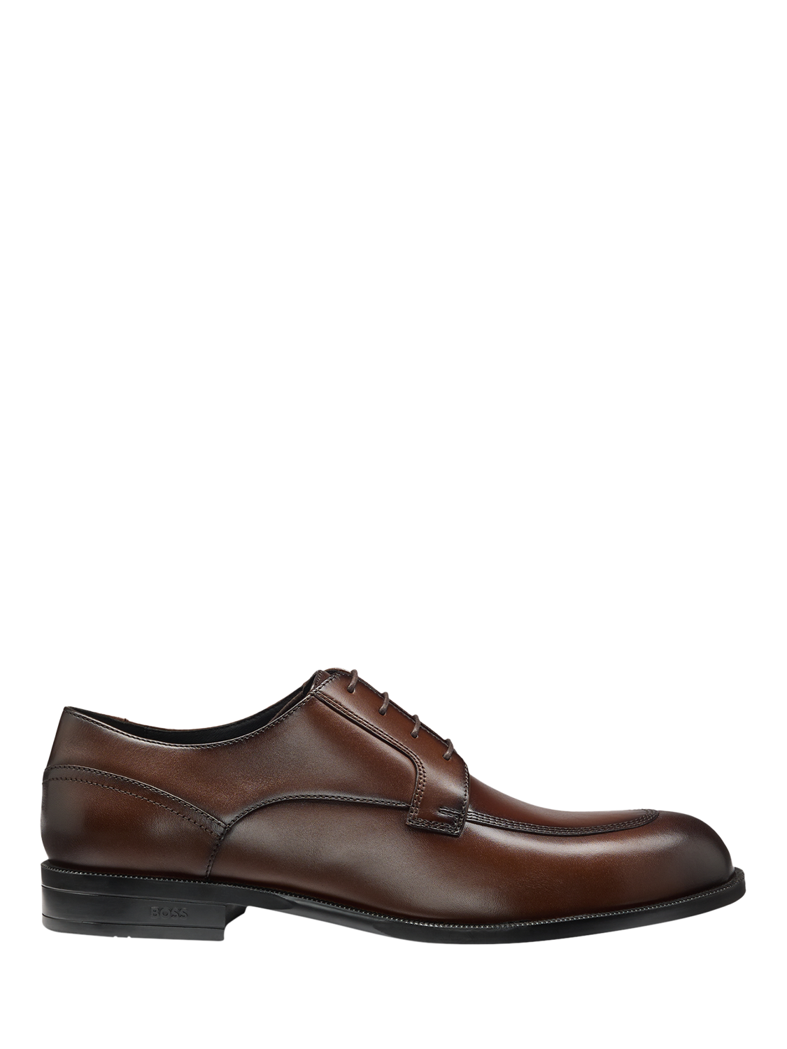 Product image 1 of 5, which shows HUGO BOSS BOSS Leather Derby Shoes, Dark Brown, 6