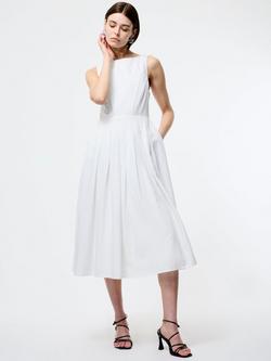 French Connection Ariette Sleeveless Midi Dress, White, White