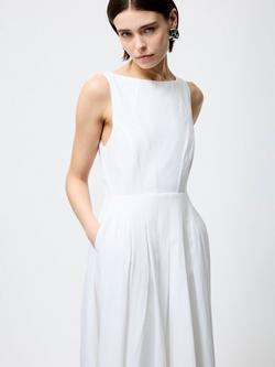 French Connection Ariette Sleeveless Midi Dress, White - view 2, White