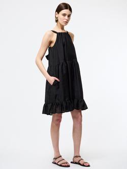 French Connection Hollan Godet Dress, Black