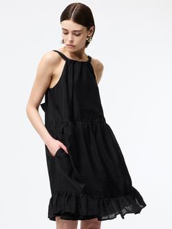 French Connection Hollan Godet Dress - view 2, Black