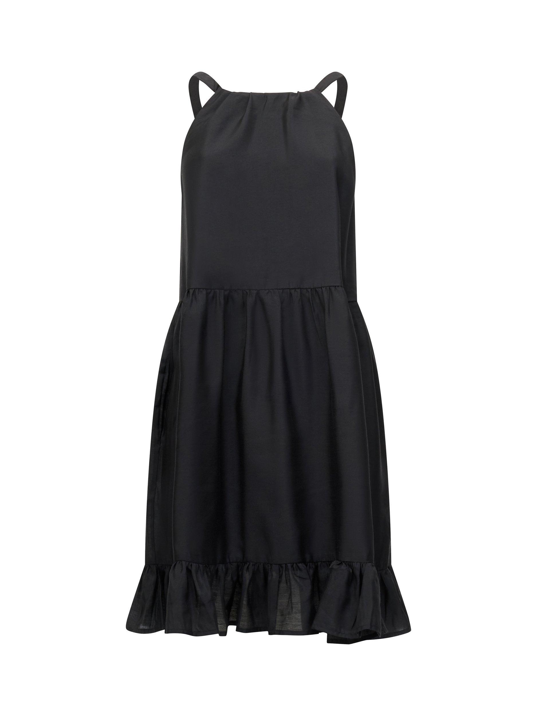 Product image 5 of 5, which shows French Connection Hollan Godet Dress, Black, XS