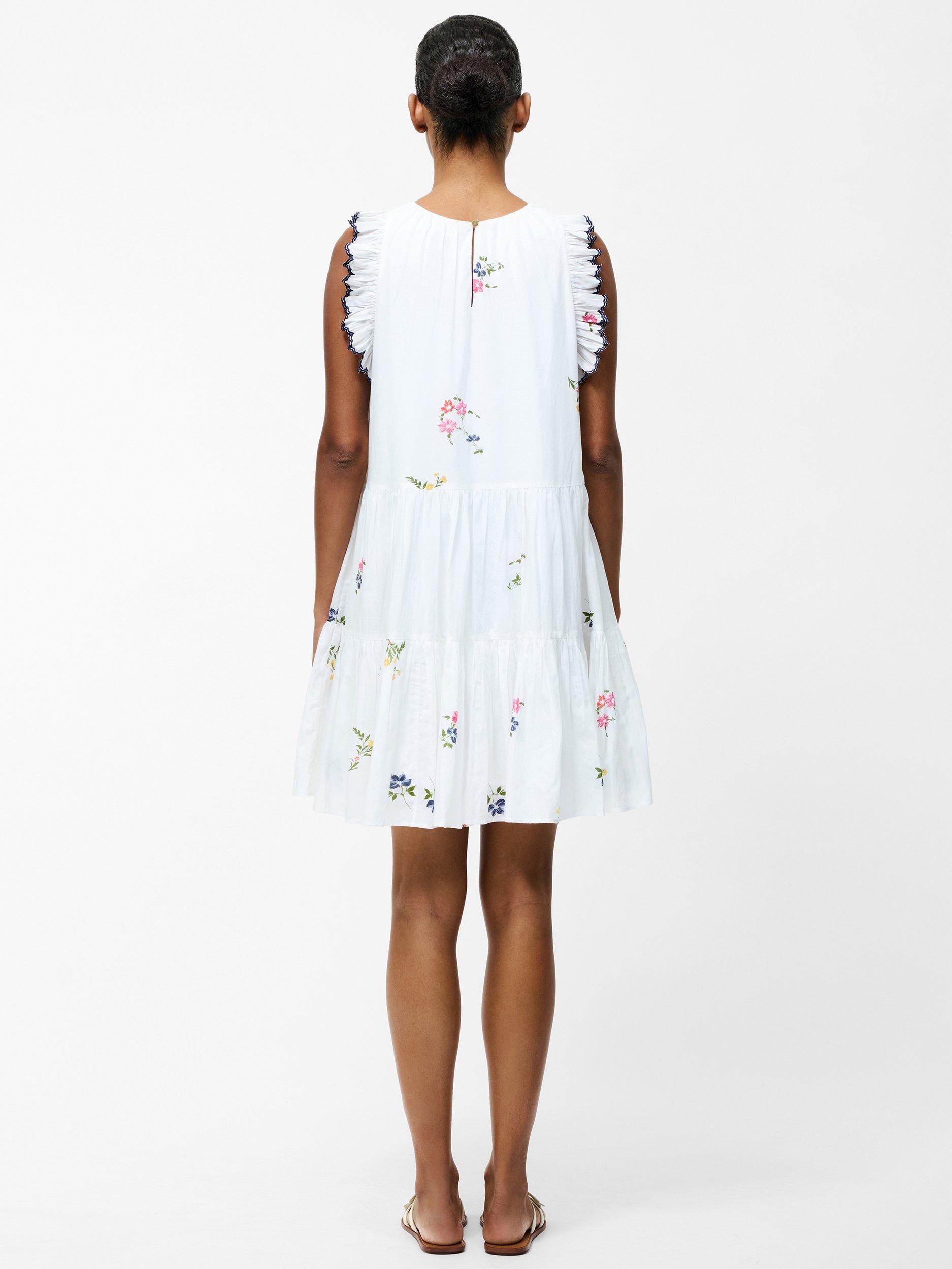 Product image 4 of 5, which shows French Connection Kirsty Holland Mini Dress, White/Multi, XS