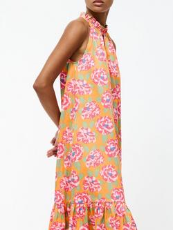 French Connection Louisa Alexis Halterneck Dress - view 2, Orange/Multi