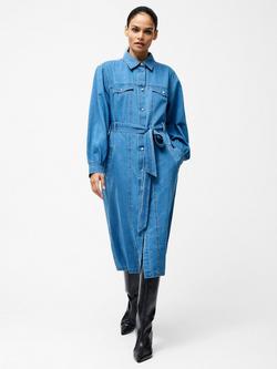 French Connection Zaves Chambray Denim Dress, Blue, Blue