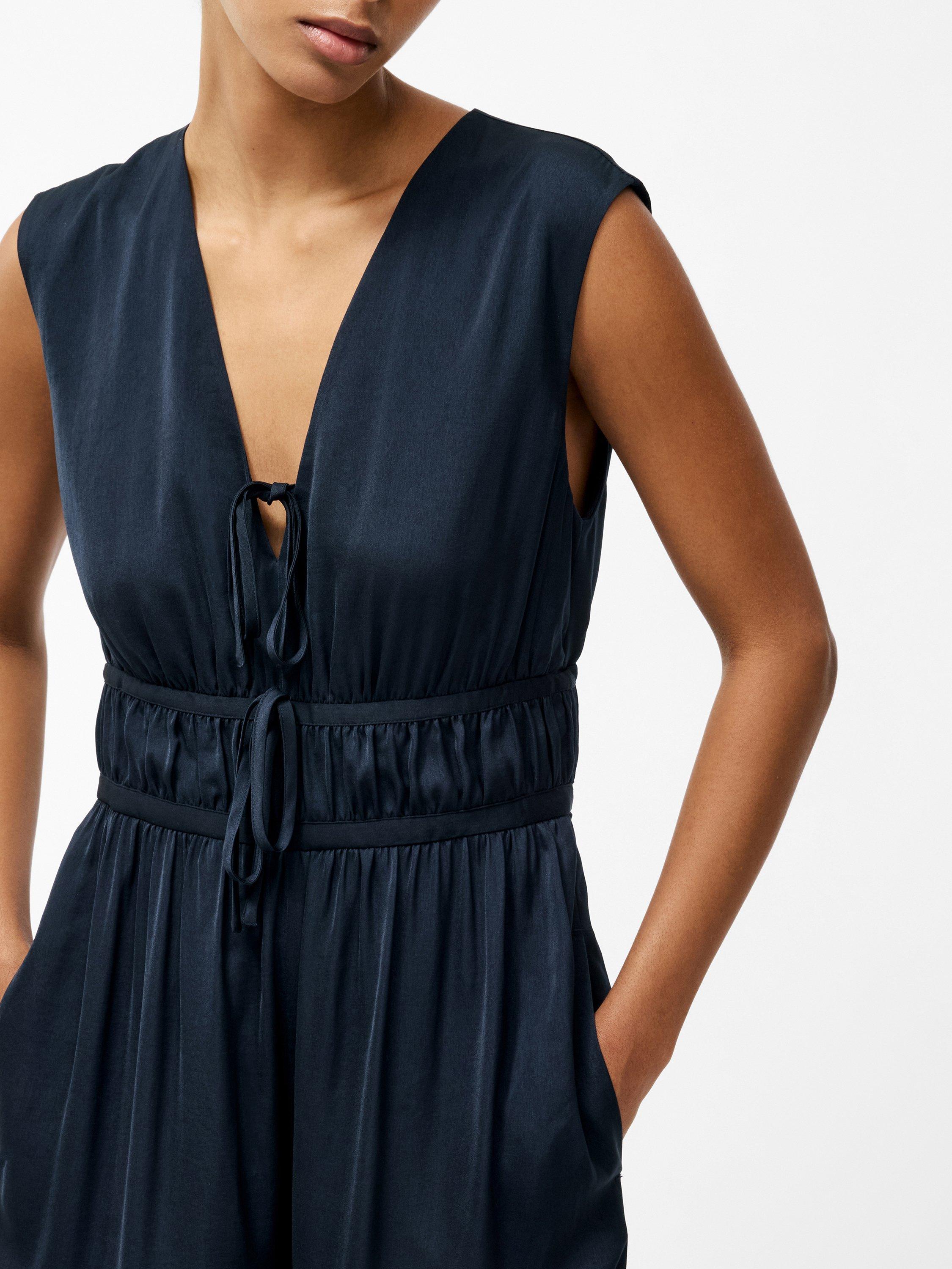 Product image 2 of 4, which shows French Connection Damasco Jumpsuit, Navy, XS