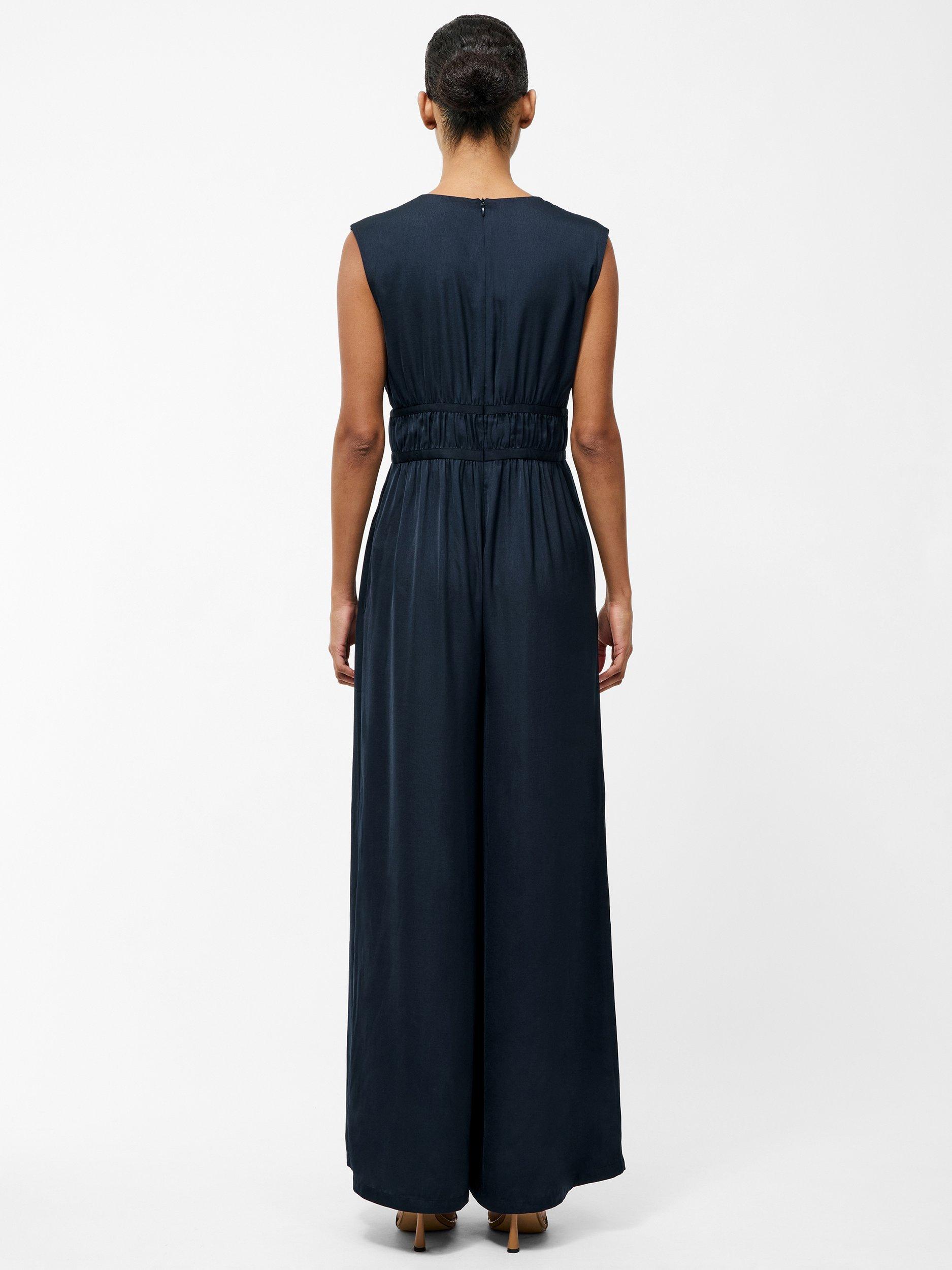 Product image 3 of 4, which shows French Connection Damasco Jumpsuit, Navy, XS