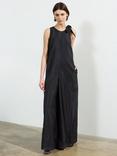 French Connection Holland Shoulder Tie Jumpsuit, Black