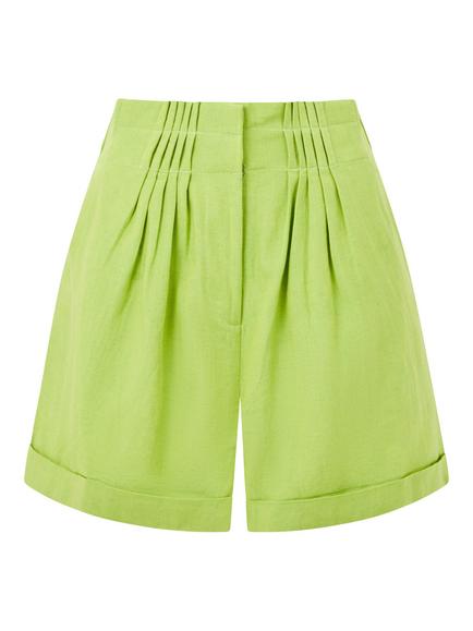 French Connection Ariette High Waist Shorts, Green