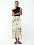 French Connection Monica Hallie Floral Skirt, White/Multi