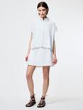 French Connection Ariette Scallop Trim Shirt, White