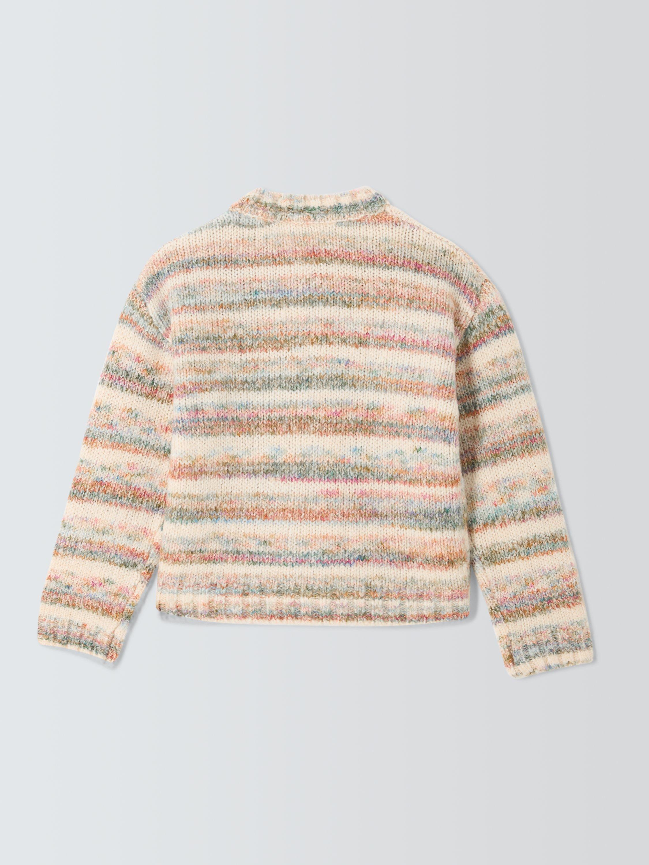 Product image 6 of 7, which shows John Lewis Kids' Rainbow Bow Cardigan, Multi, 7 years