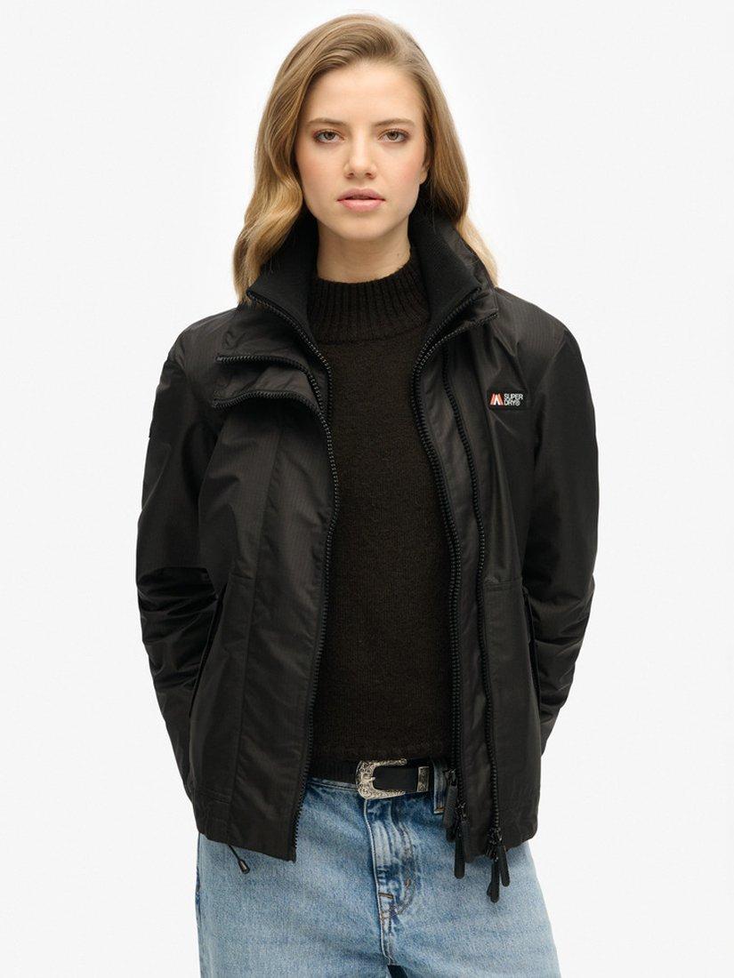 Product image 1 of 5, which shows Superdry Mountain Windbreaker Jacket, Black, 10