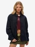 Superdry Oversized Classic Harrington Jacket, Eclipse Navy