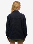 Superdry Oversized Classic Harrington Jacket, Eclipse Navy