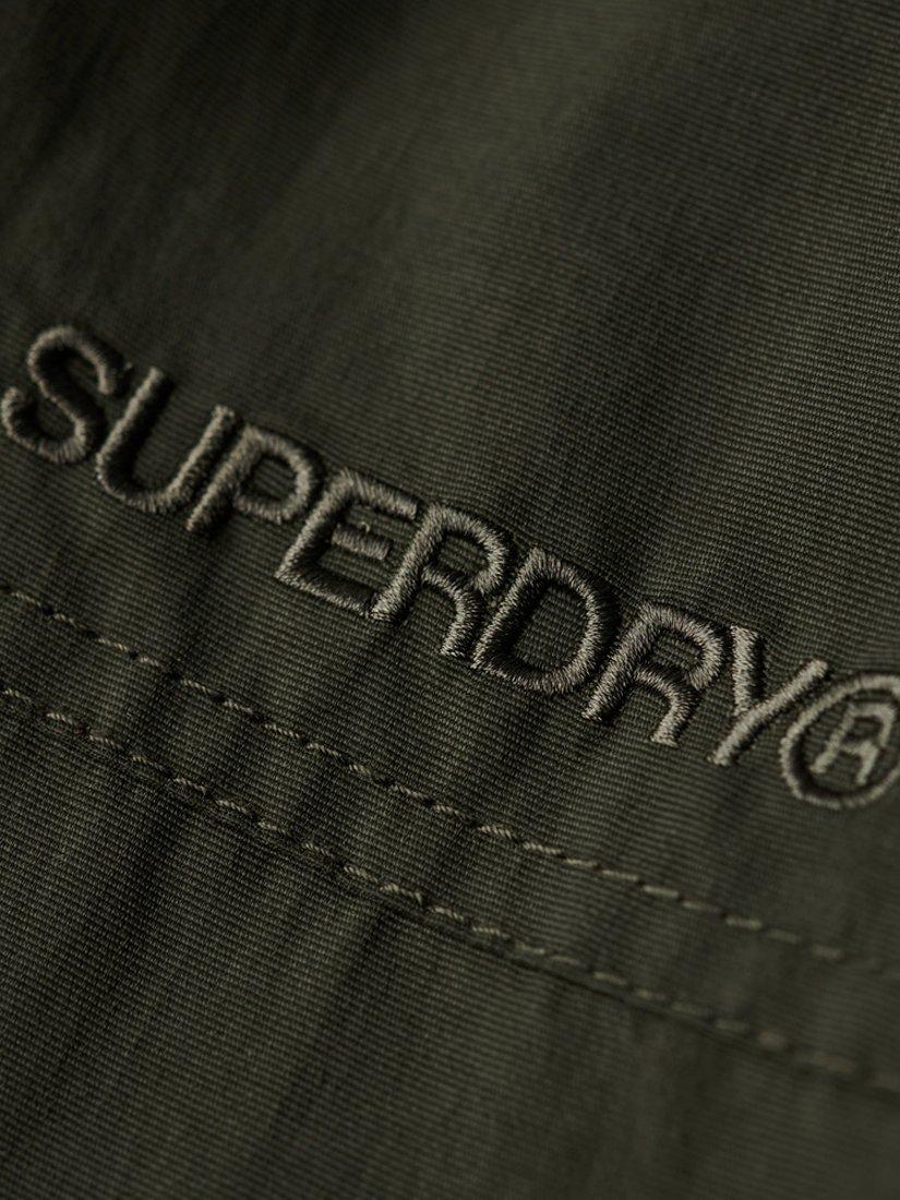 Product image 6 of 7, which shows Superdry Oversized Hooded Bomber Jacket, Goods Olive Green, XS