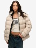 Superdry Oversized Sports Puffer Jacket, Chateau Gray