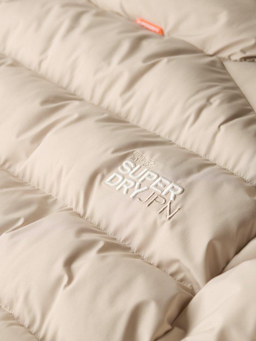 Product image 6 of 6, which shows Superdry Oversized Sports Puffer Jacket, Chateau Gray, XS