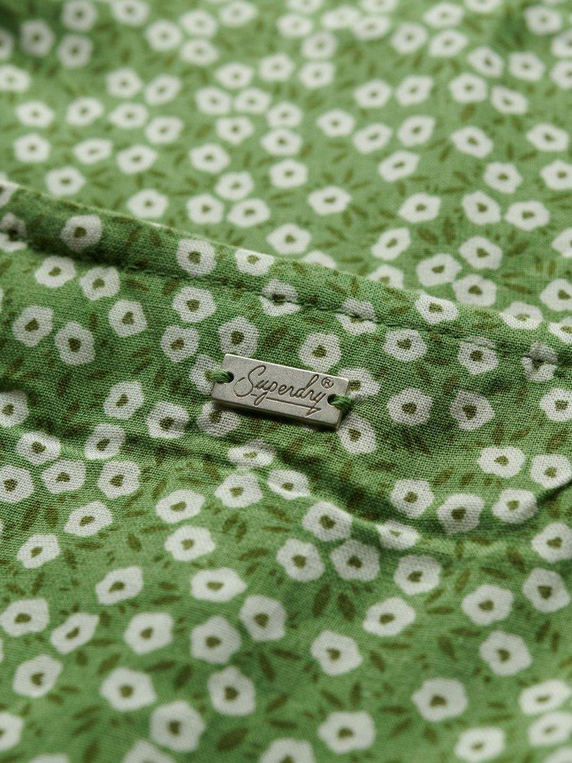 Product image 6 of 6, which shows Superdry Floral Cami Midi Dress, Green, 10