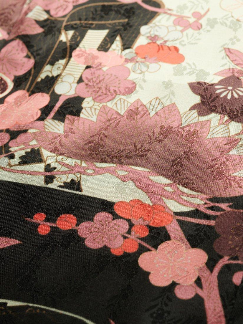 Product image 6 of 6, which shows Superdry Mandarin Jacquard Mini Dress, Goshodoki Pink, 10