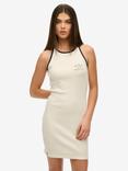 Superdry Athletic Essentials Ribbed Tank Dress, Off White