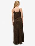 Superdry Leopard Print Bias Cut Slip Maxi Dress, Leona Leopard
