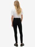 Superdry High Rise Skinny Jeans, Black
