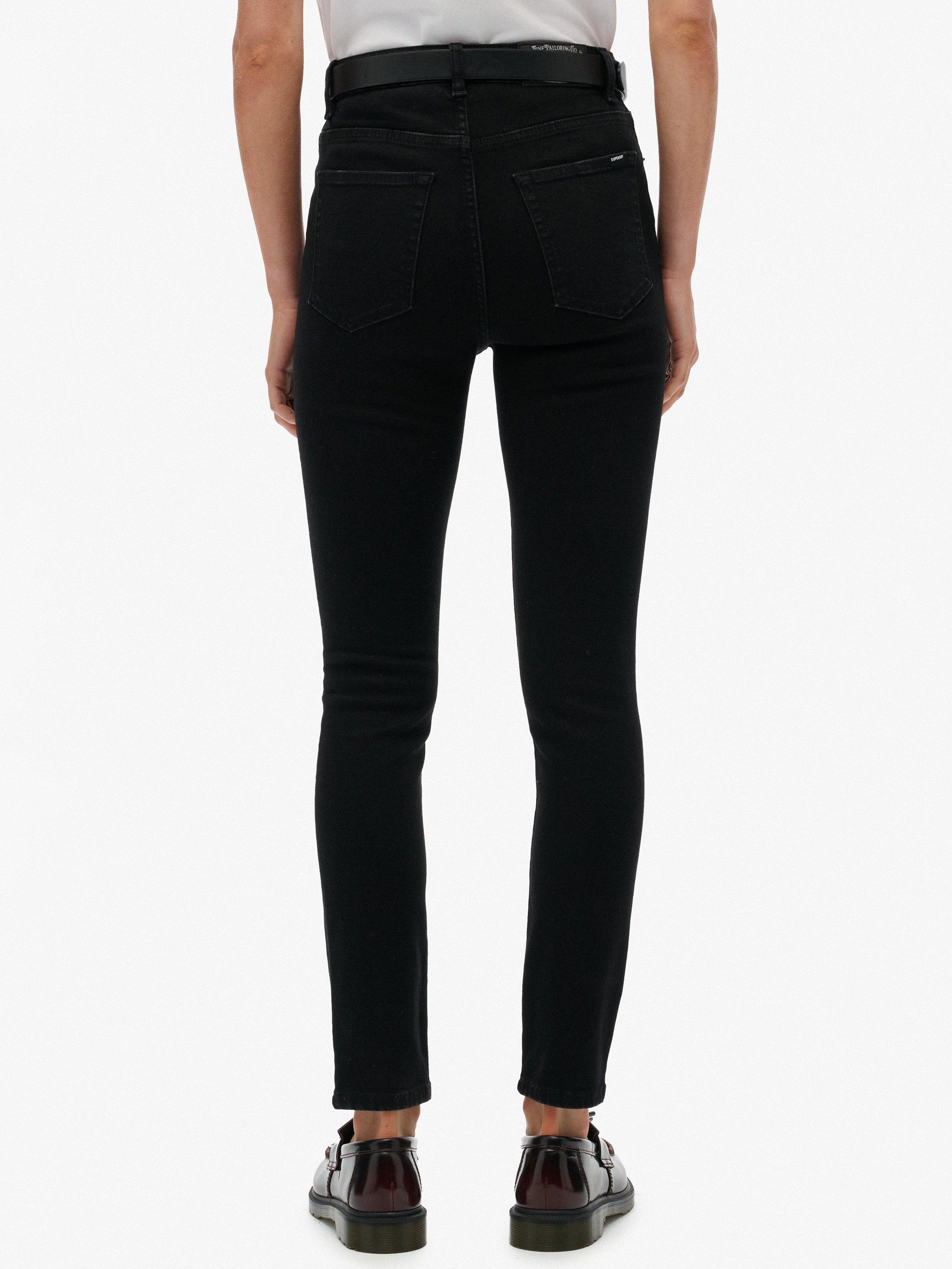 Product image 5 of 6, which shows Superdry High Rise Skinny Jeans, Black, W26/L30