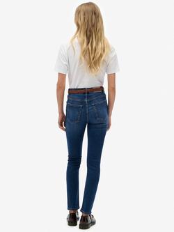 Superdry High Rise Skinny Jeans, Deep Indigo Denim - view 2, Deep Indigo Denim
