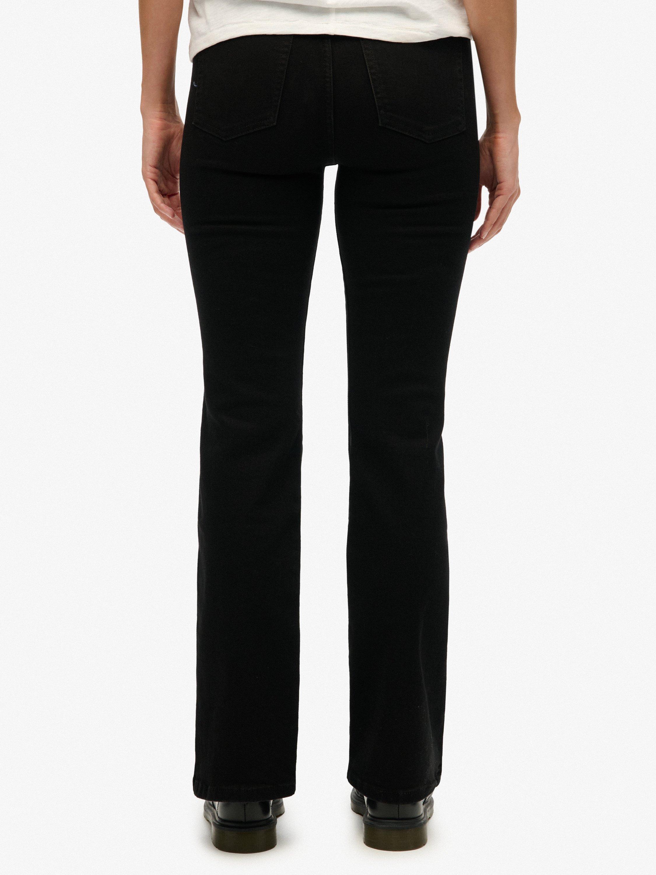 Product image 5 of 6, which shows Superdry High Rise Flare Jeans, Black, W26/L30