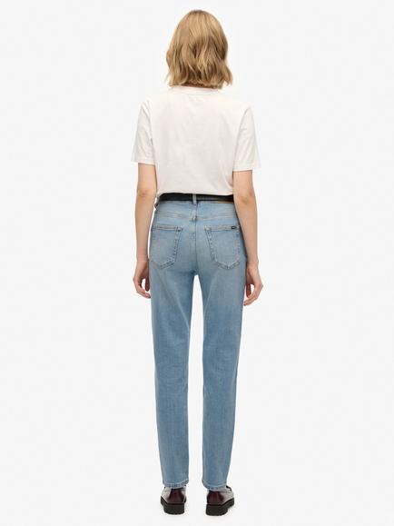 Superdry High Rise Mom Jeans - view 2, Light Blue