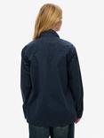 Superdry Oversized Military Long Sleeve Shirt, French Navy