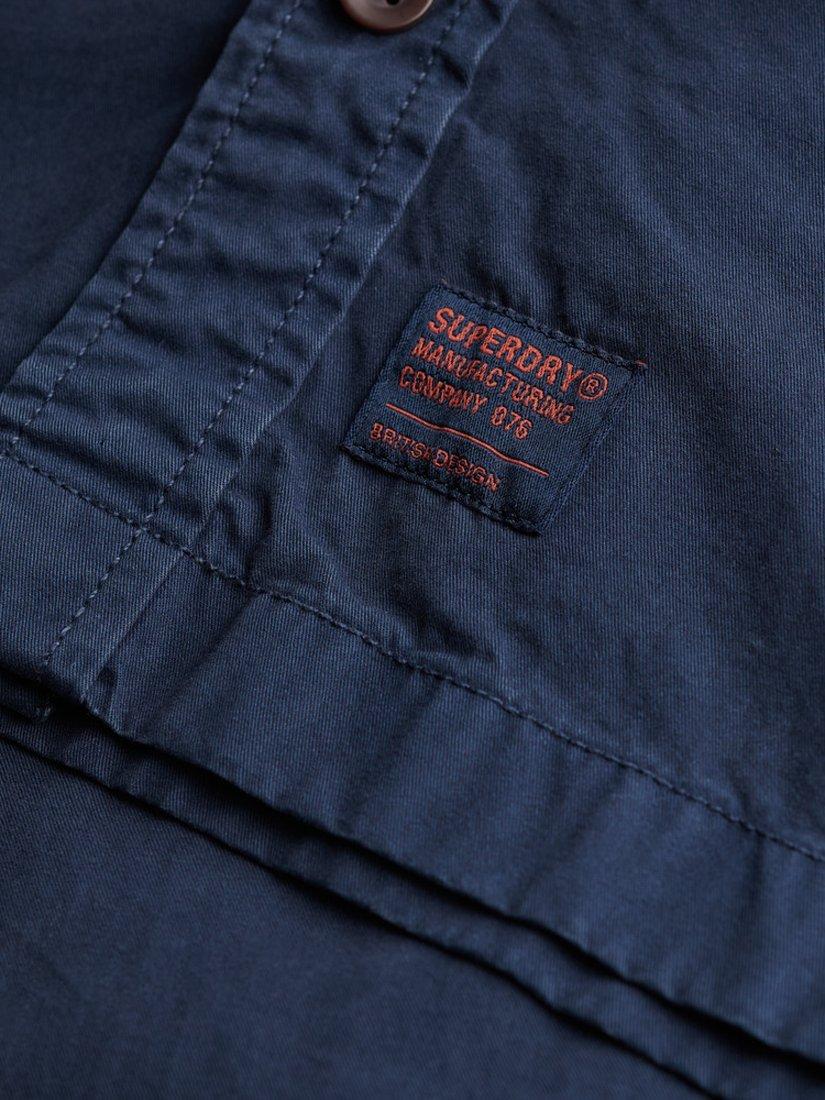 Product image 5 of 5, which shows Superdry Oversized Military Long Sleeve Shirt, French Navy, XS