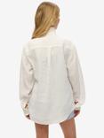 Superdry Oversized Casual Pure Linen Shirt, Optic